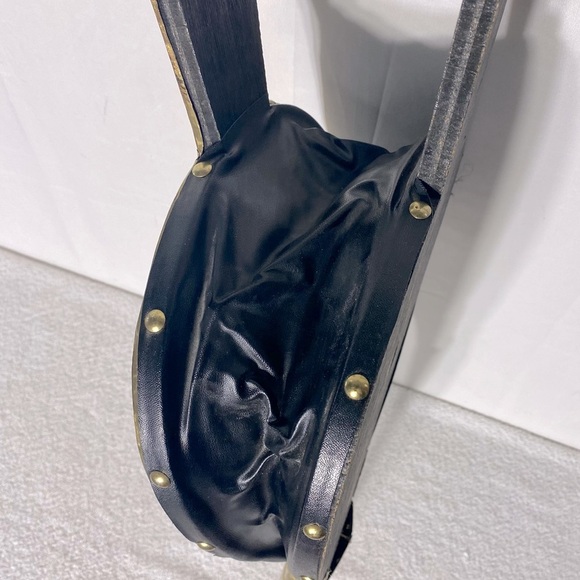 Vintage Antique Brass W Leather & Wood Decorative Bellows - Picture 5 of 16